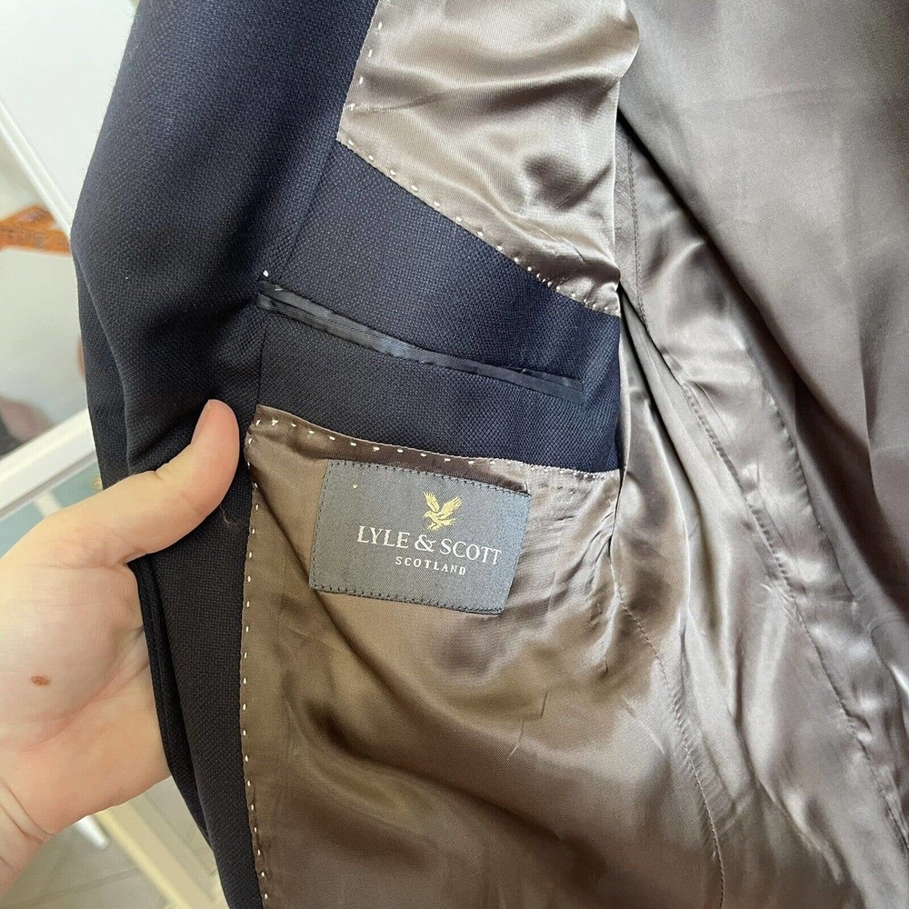 Lyle & scott navy gold button blazer 44 - Picture 5 of 5